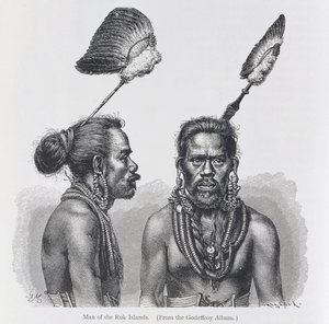 「人類の歴史」第1巻、フリードリヒ・ラッツェル教授による1896年の「ルク諸島の男」 作： English School