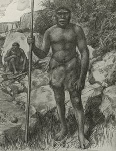 1921年にローデシアで頭蓋骨が発見された男性 作： English School