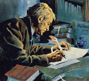 何年も後にダーウィンは彼の本「種の起源」を書いた 作： English School