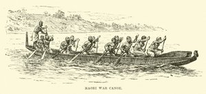 Maori War Canoe  作： English School
