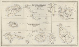 地図ベルド岬諸島、アドミラルティ調査所（カラーリトグラフ）より 作： English School