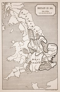 593年のイギリスの地図、スタンフォード地理機関によって印刷