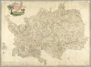 ハートフォードシャーの地図 作： English School