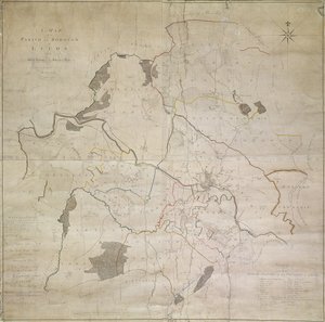 ジョン・トゥークが測量したリーズの地図 作： English School