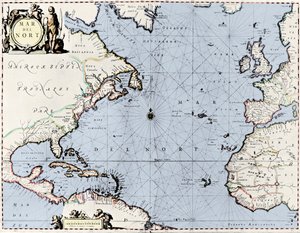 北大西洋の地図（「Jannson