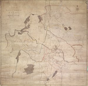 リーズ教区または自治区の地図 作： English School
