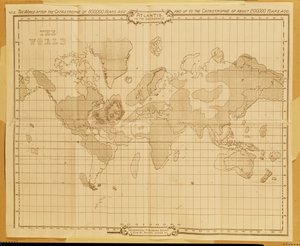 Theosophical Publishing Company（litho）によって公開された世界地図「Atlantis in it&39;s Decadence」