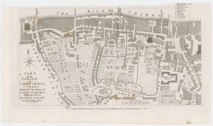 Rウィルキンソンによるパリガーデンの邸宅を示す地図、1822年