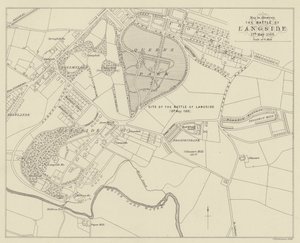 The Battle of Langsideを説明するための地図 作： English School