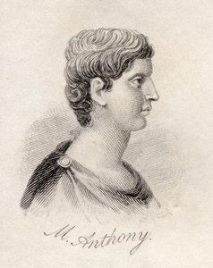 1825年に出版された「クラブの歴史辞典」からのマークアンソニー 作： English School