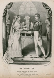 ビクトリア女王とアルバート王子の結婚、1840年2月10日 作： English School