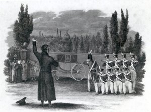 ネイマーシャルが指揮を執って自分を撃った、トーマスケリー発行、1816年 作： English School