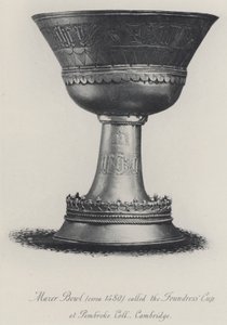 ケンブリッジ大学ペンブローク・カレッジのファウンドレス・カップと呼ばれるメイザー・ボウル（1480年頃）（彫刻作品 作： English School