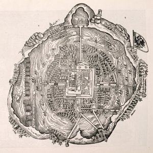 征服前のメキシコ、「アメリカの物語と批判的歴史」、ジャスティンウィンザー編集、ロンドン、1886 作： English School