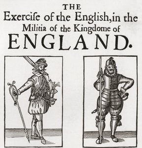 チャールズ1世の治世中の民兵、JRグリーン著「イギリス人の短い歴史」から1893年に出版 作： English School