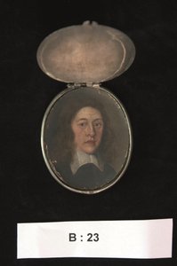 ヘンリー・クロムウェル（アイルランド副官）のミニチュア（1655年～59年頃）（水彩画 作： English School