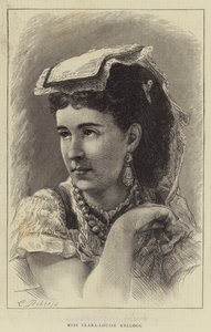 Miss Clara-Louise Kellogg (エングレービング) 作： English School