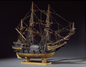 17世紀初頭のエリザベス1世の死直後に造られた船を表すと考えられている模型船