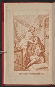 1791年、スザンナ・ヒルとフランティセク・コツワラが表紙を飾るパンフレット「Modern Propensities」（エングレーヴィング）