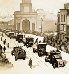 歴史を作った瞬間。1926年のゼネスト（紙にガッシュ 作： English School