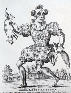 モンス。道化役のルイ、ジョン・レディントン、1860-1872年 作： English School