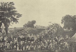 ソルトヒルでのモンテムセレモニー、1838年（グラビア） 作： English School