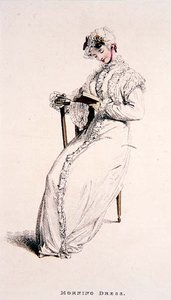 モーニングドレス、1811年9月、アッカーマンの「芸術のリポジトリ」より 作： English School