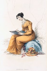 Ackermanns Repository of Artsのモーニングドレス、ファッションプレート 作： English School