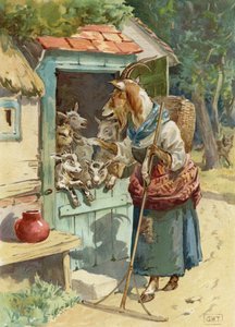 母ヤギと彼女の小さなもの 作： English School