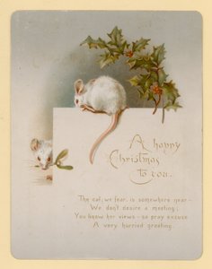 マウス、クリスマスカード 作： English School