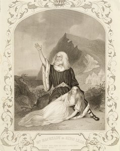 ウィリアムシェイクスピア（1564-1616）の劇中のリア王、マックレディ、第5幕シーン3 作： English School