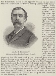 ロンドン郡議会の議員、R・M・ビーチクロフト氏(彫刻) 作： English School