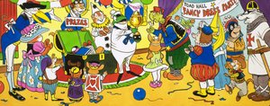 仮装パーティーで賞を贈るトード氏 作： English School