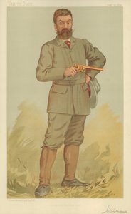 ウォルターウィナンス氏、レコードリボルバーショット、1893年8月17日、バニティフェア漫画 作： English School