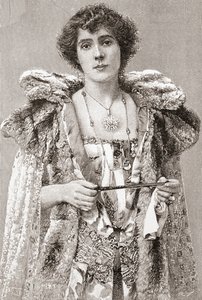パトリック・キャンベル夫人、1897年発行の『ストランド・マガジン』誌より。 作： English School
