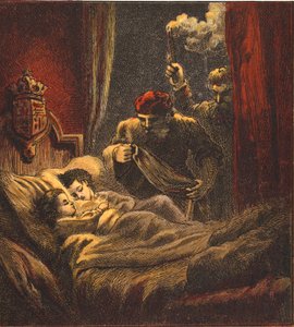 星の王子さまの殺人、パブ。 1890年（カラーリトグラフ）