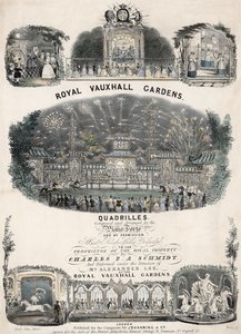 Charles FA SchmidtによるRoyal Vauxhall Gardens Quadrillesの楽譜