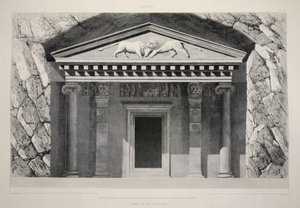 ミラ - 岩に切り取られた墓、小アジアの主要な遺跡、パブ。1863年（リトグラフ）。 作： English School