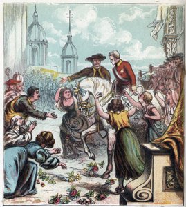 ナポレオン戦争：ウェリントン公爵（1769-1852）は、1812年にフランスの支配下にあったマドリードを解放した。マドリッドのウェリントン