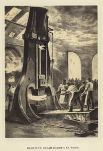 Nasmyths Steam Hammer at Work 作： English School