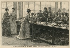 サウスケンジントンの国立料理学校：実用的な料理に関する午後の講義 作： English School