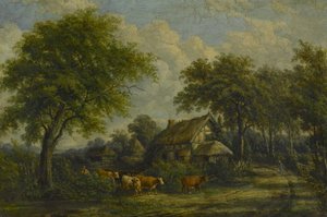 バークスウェル付近、1850年頃 作： English School