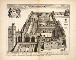 New College、plate 19 from Oxon By David Loggon、Oxford 1675 作： English School