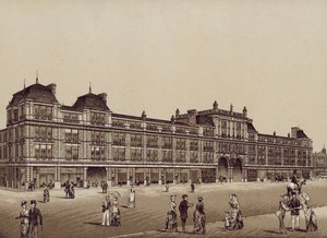 ニュー・エクスチェンジ駅、リバプール（リトグラフ） 作： English School