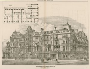 ニューマンションズ、チェスターフィールドガーデンズ、ロンドンW、ジョントーマスウィンペリス、建築家 作： English School