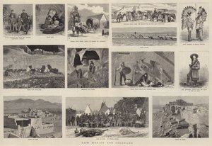 ニューメキシコ州とコロラド州（彫刻 作： English School