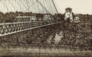 新吊橋（リトグラフ 作： English School
