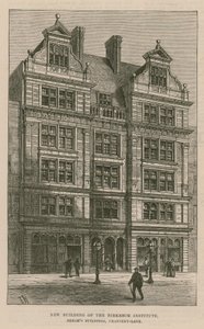バークベック研究所の新しい建物、ブリームスビルディング、チャンスリーレーン、ロンドン 作： English School
