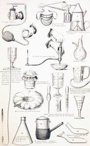 病室用の19世紀の器具、1890年頃 作： English School