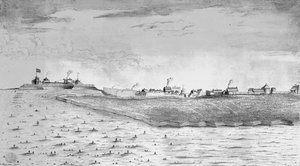 ChignectouのFort Lawrenceの北西の景色 作： English School